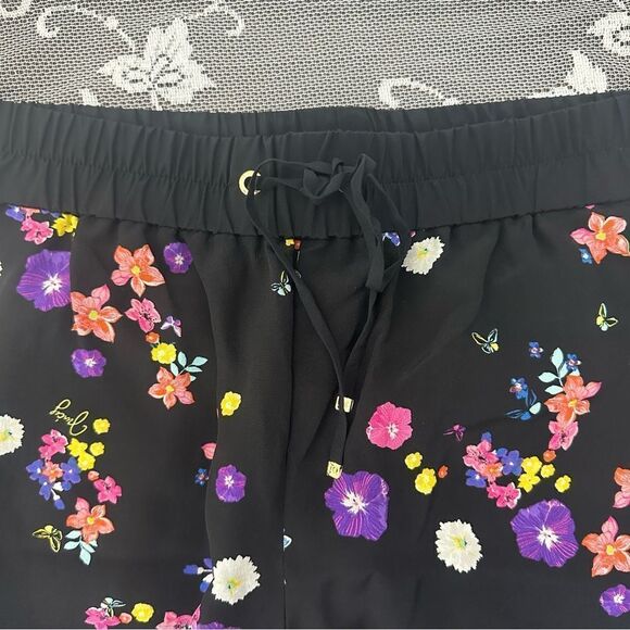 Juicy Couture 100% Silk Floral Joggers Sz Small - Picture 6 of 15